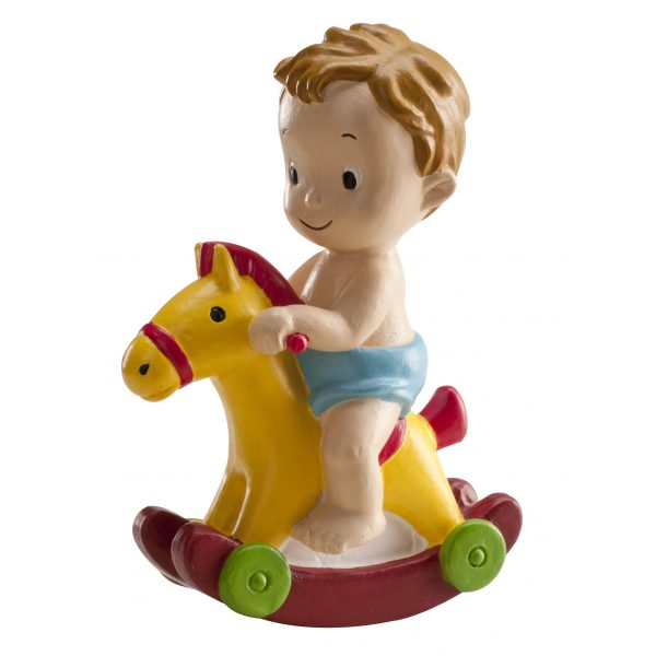 Cake Topper Baby Cavallino a dondolo