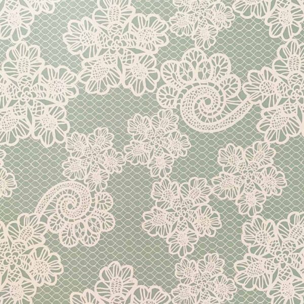 Carta decorativa pizzo valencienne grigio