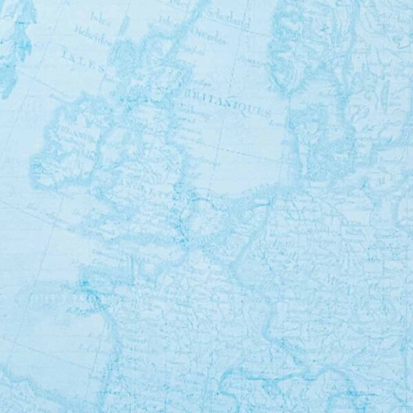 Carta da lettera con Mappa del Mondo azzurra