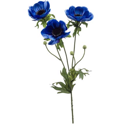 Anemone Blue h75 cm