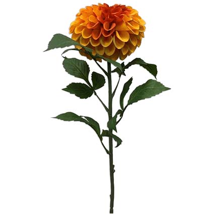 Dalia Pompon arancio h74 cm