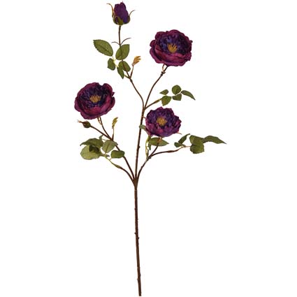 Garden Rose burgundy h65 cm