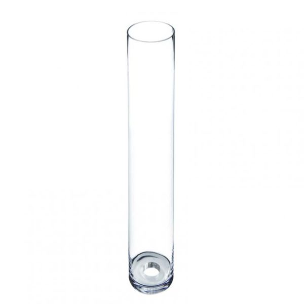 Cilindro Parafiamma in vetro h40 cm per candele stelo