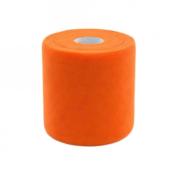 Tulle in rotolo Arancio 12,5cm x 100mt