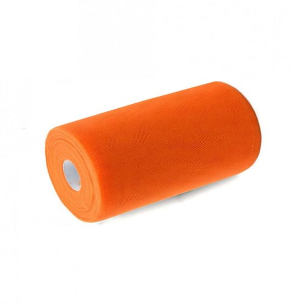Tulle in rotolo Arancio 25cm x 100mt
