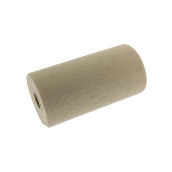 Tulle in rotolo Beige 25cm x 100mt