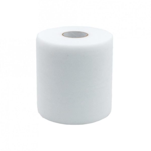 Tulle in rotolo Bianco 12,5cm x 100mt
