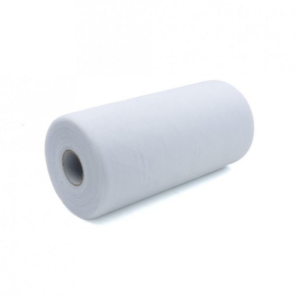 Tulle in rotolo Bianco 25cm x 100mt