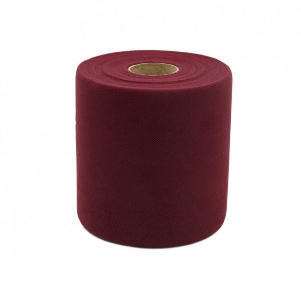 Tulle in rotolo Bordeaux 12,5cm x 100mt