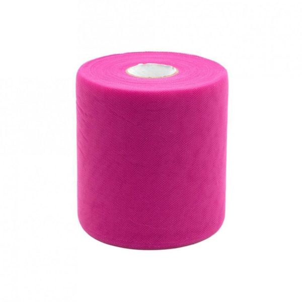 Tulle in rotolo Ciclamino 12,5cm x 100mt