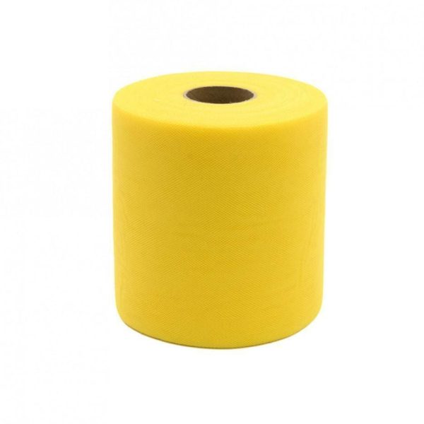 Tulle in rotolo Giallo 12,5cm x 100mt