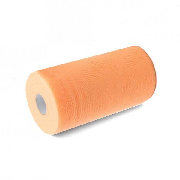 Tulle in rotolo Pesca 25cm x 100mt
