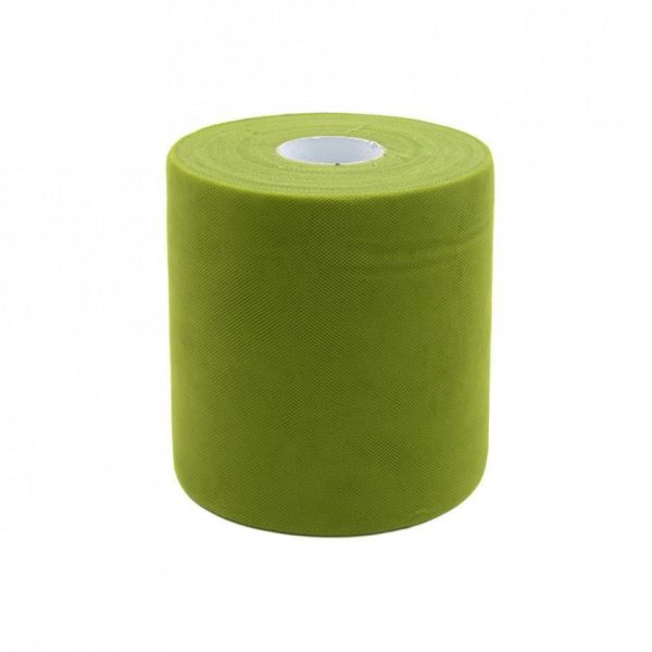 Tulle in rotolo Verde pistacchio 12,5cm x 100mt