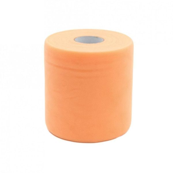 Tulle in rotolo Pesca 12,5cm x 100mt