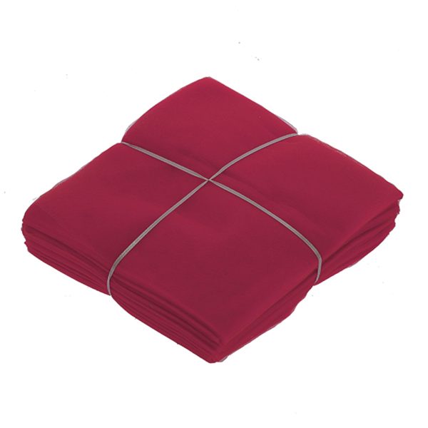 Tulle quadrato Bordeaux 23cm - Conf. 100 pz