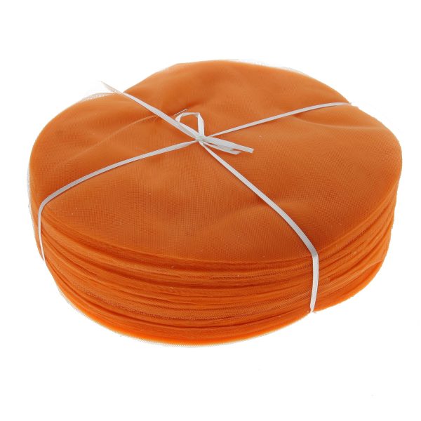 Tulle tondo Arancio 23cm - Conf. 100 pz
