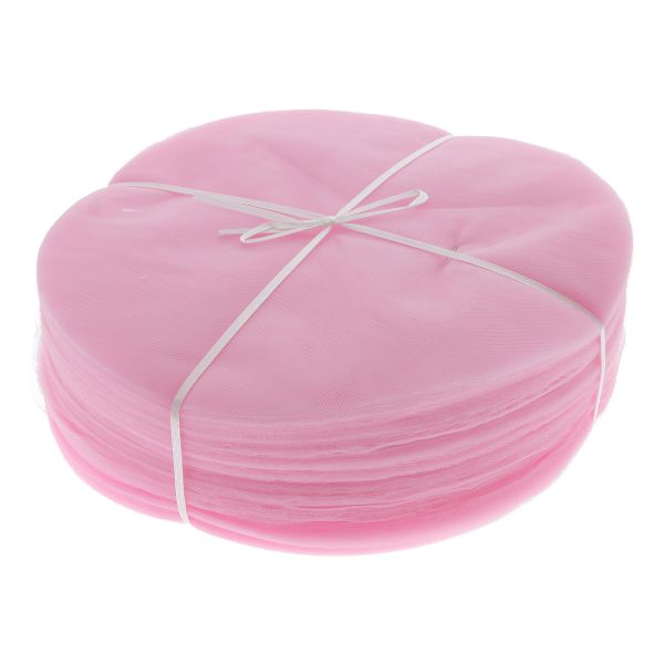 Tulle tondo Rosa 23cm - Conf. 100 pz