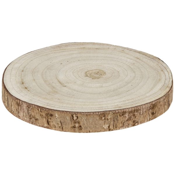 Disco di tronco in legno decorativo 26-34 cm