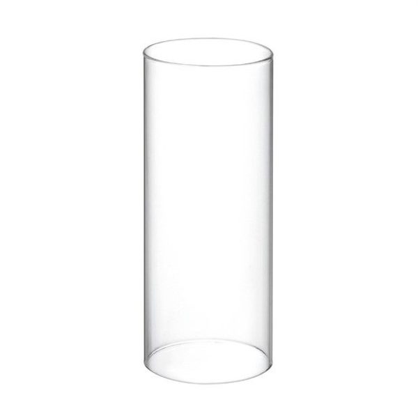 Parafiamma in vetro trasparente d7cm h40cm